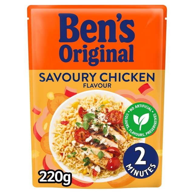 Uncle Bens Savoury Chicken Microwave Rice 220g