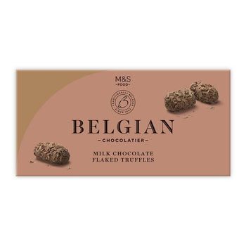 M&S Belgian Flaked Chocolate Truffles 200g