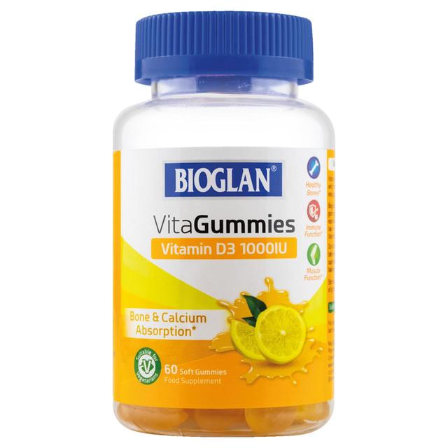 Bioglan vitagummies vitamine D3 60 par paquet