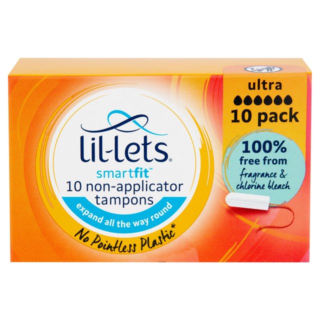 Lil-Lets Smartfit Non-Applicator Tampons Ultra 10 per pack