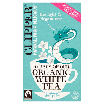 Clipper Organic & Fairtrade White Tea 40 per pack