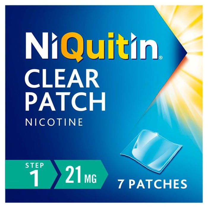 Niquitin CQ 21mg Clear Patch Paso 1 7 por paquete