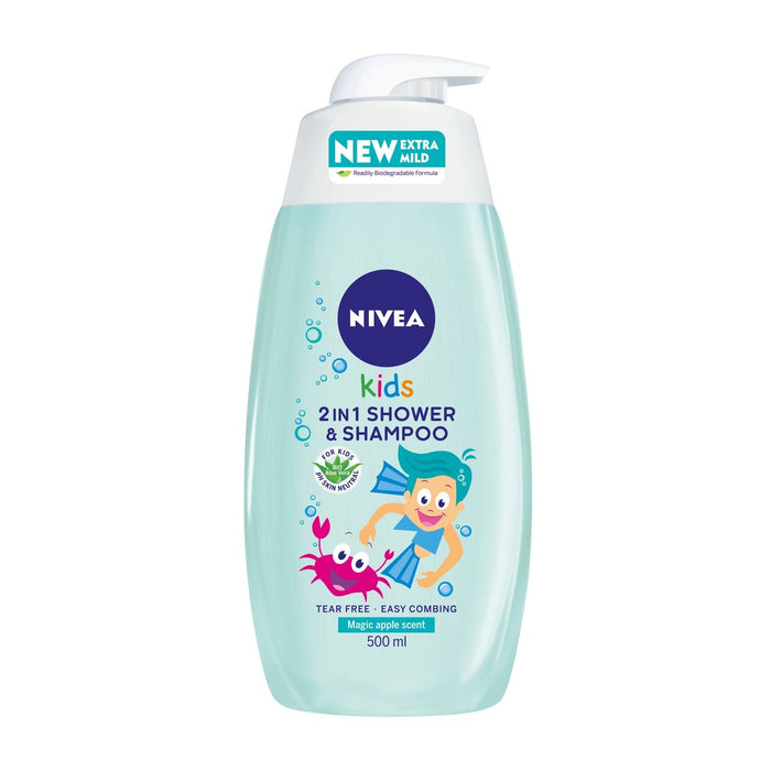 NIVEA Kids Magic Apple 2 in 1 Shower & Shampoo 500ml