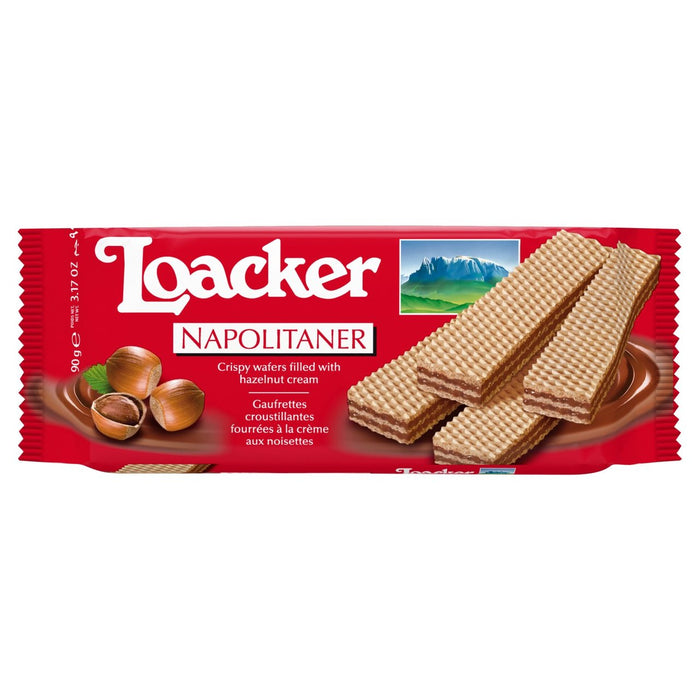 Loacker Napolitaner Haselnusscreme Wafer 90g