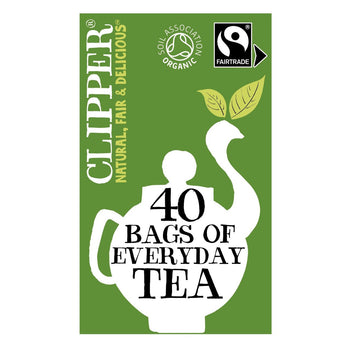 Clipper Organic & Fairtrade Everyday Tea Bags 40 per pack