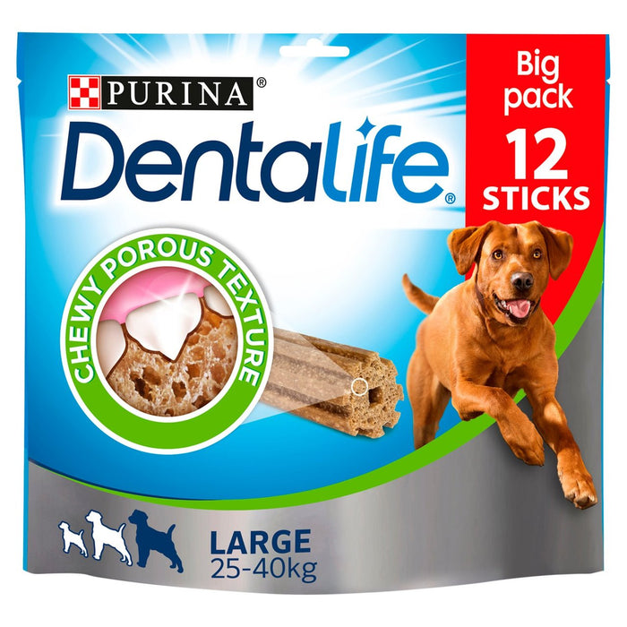Dentalife gros chien traite de la mrenciation dentaire 12 x 35g