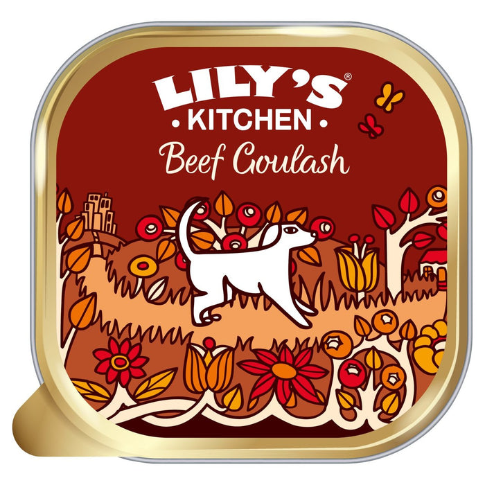 Lily's Kitchen Beef Goulash Tray pour chiens 150g