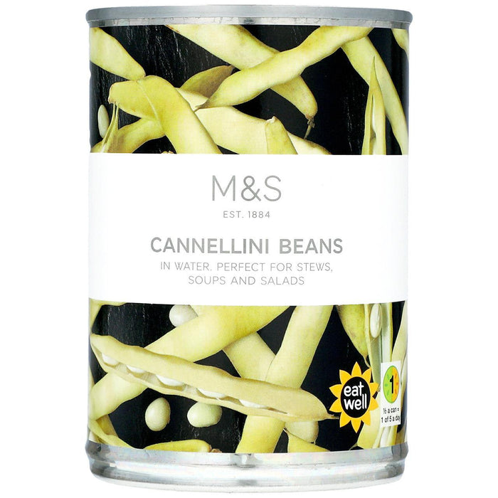 M & S Cannellini -Bohnen in Wasser 400 g