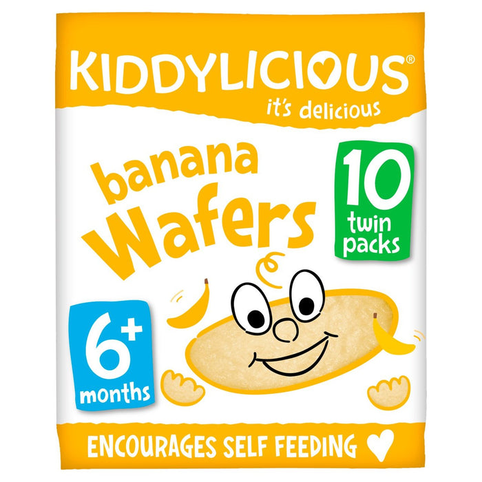 Kiddylicious Banana Wafers 6 mois + 10 x 4g
