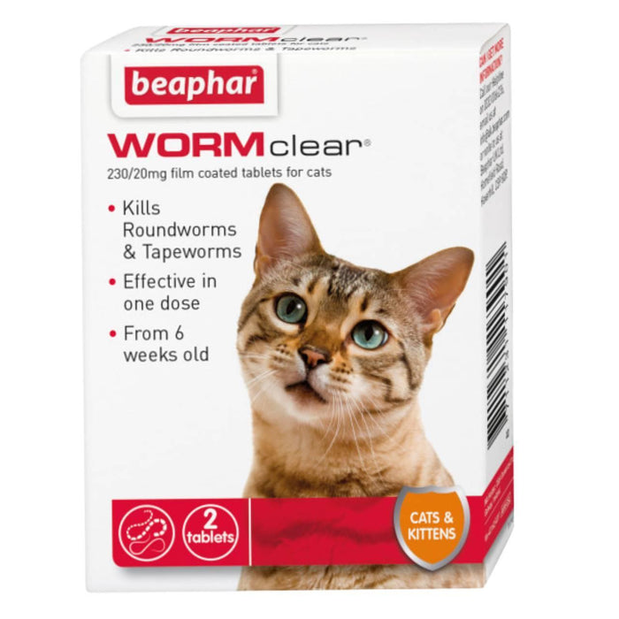 Wormclear Cat 2 comprimés par paquet