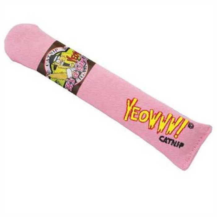Yeowww Catnip Cigarre Pink Cat Toy