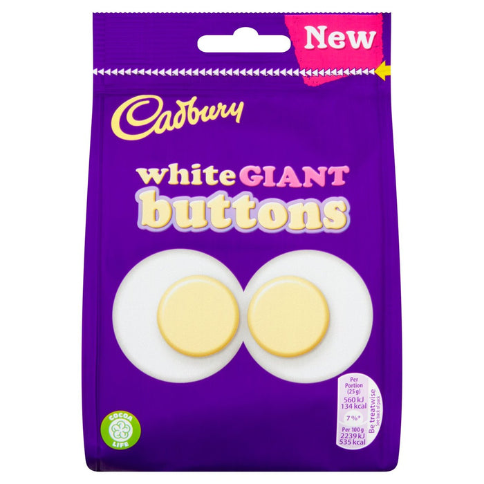 Cadbury White Buttons Giant Town Tasche 110g