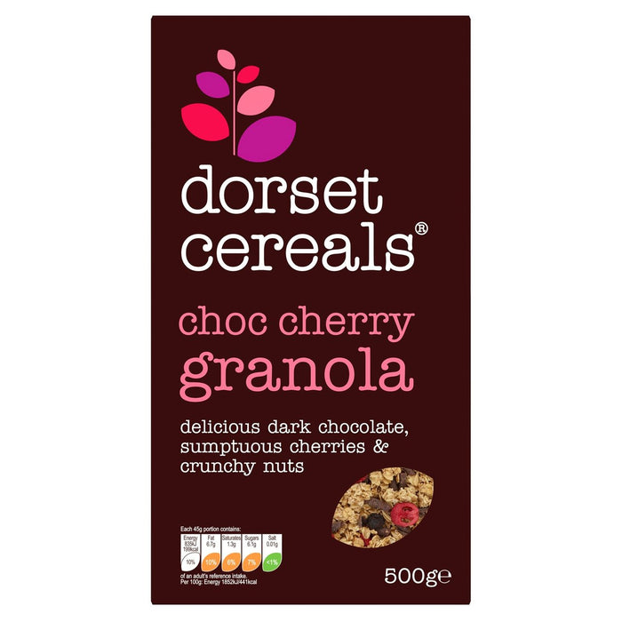 Céréales du Dorset Chocolate et cerisier Granola 500G